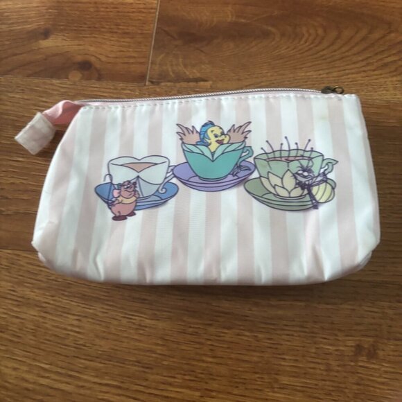 Disney Handbags - Disney tea cup side kick double zip pouch